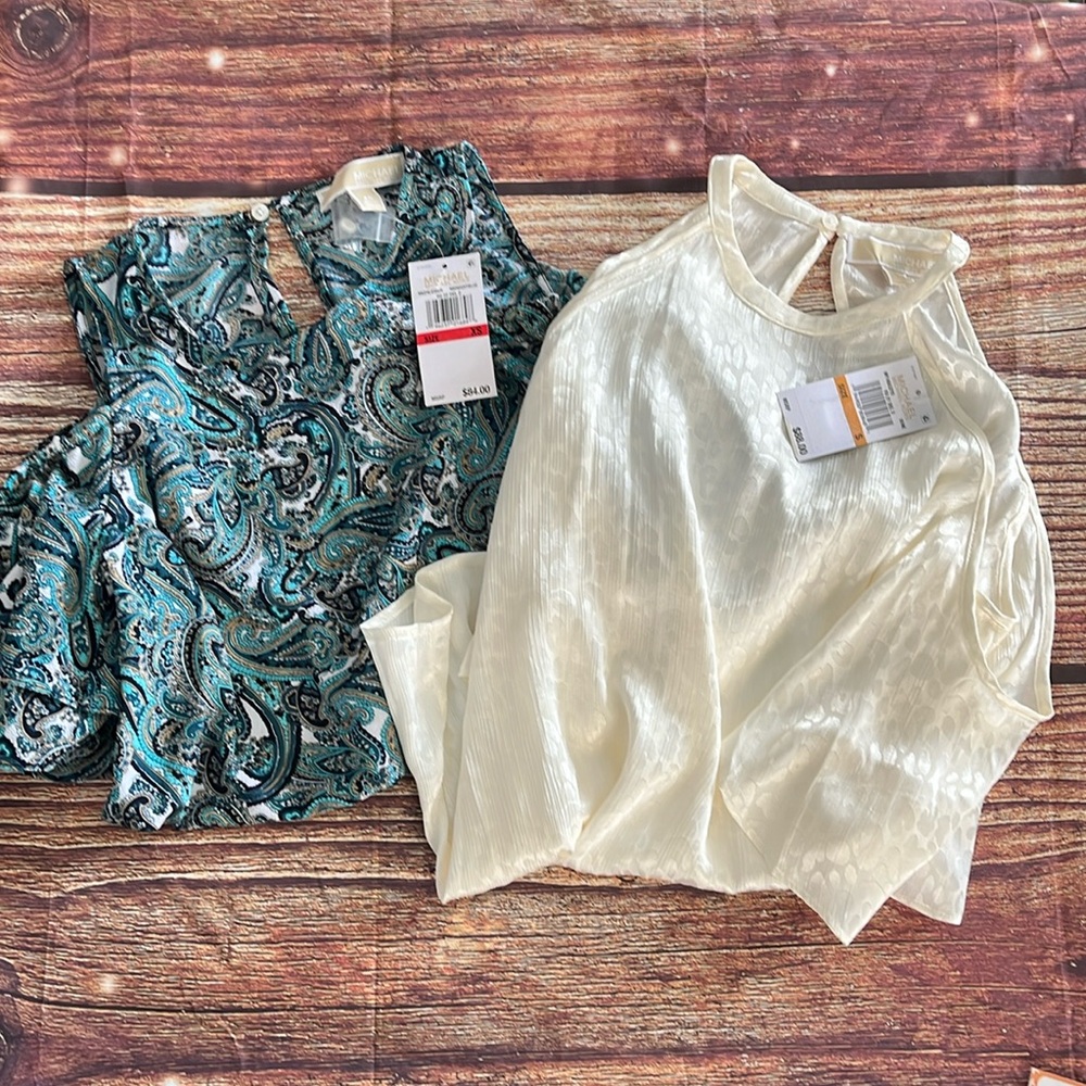 Bundle of Michael Kors Open Shoulder Tops Sm/XS